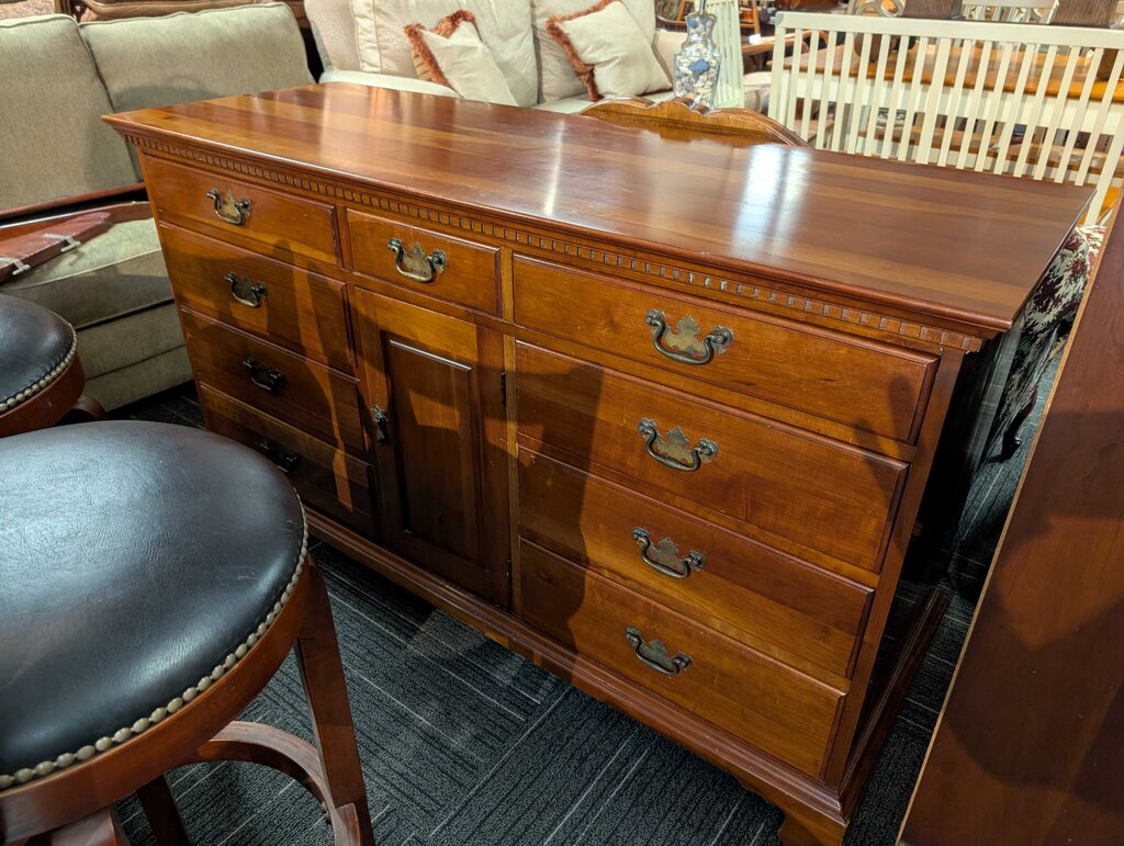 Solid Cherry Twelve Drawer Dresser by Davis Cabinet Company