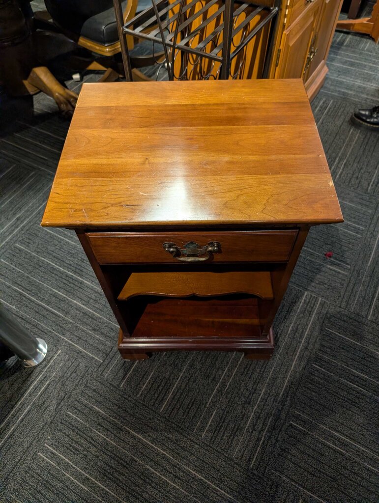 Solid Cherry One Drawer Nightstand by Davis Cabinet Company