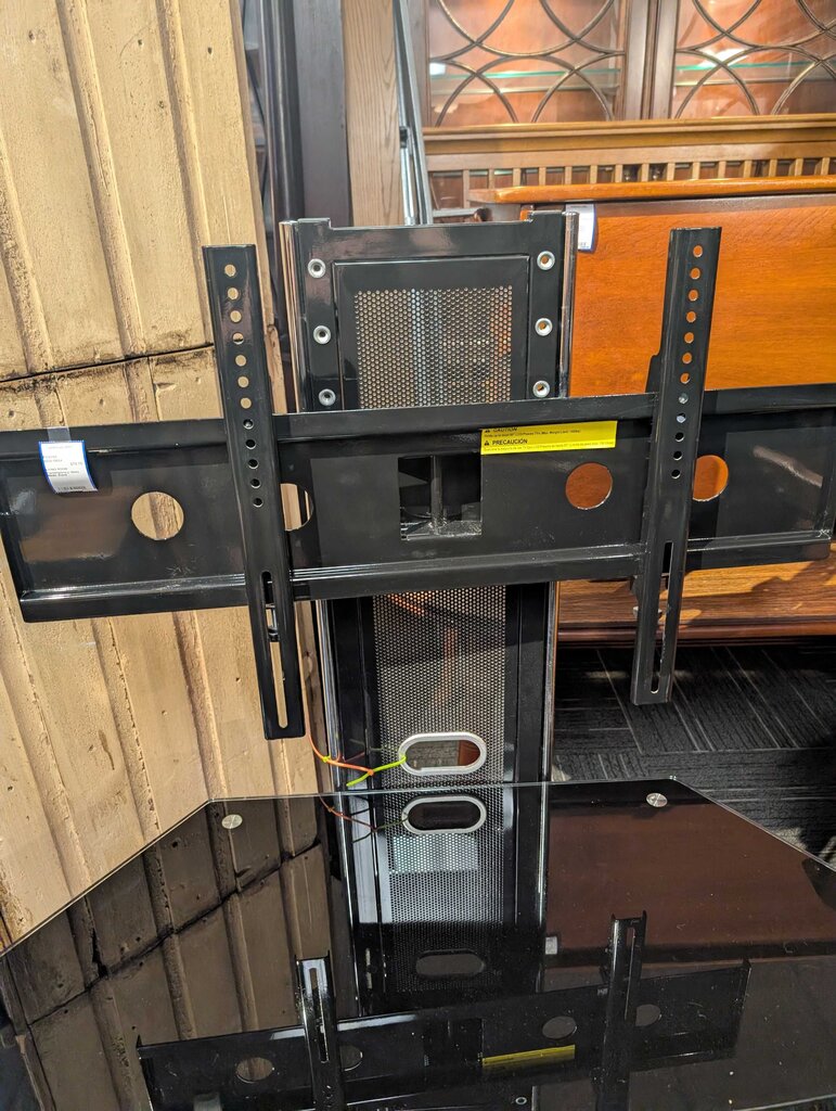 Contemporary Glass Media Stand