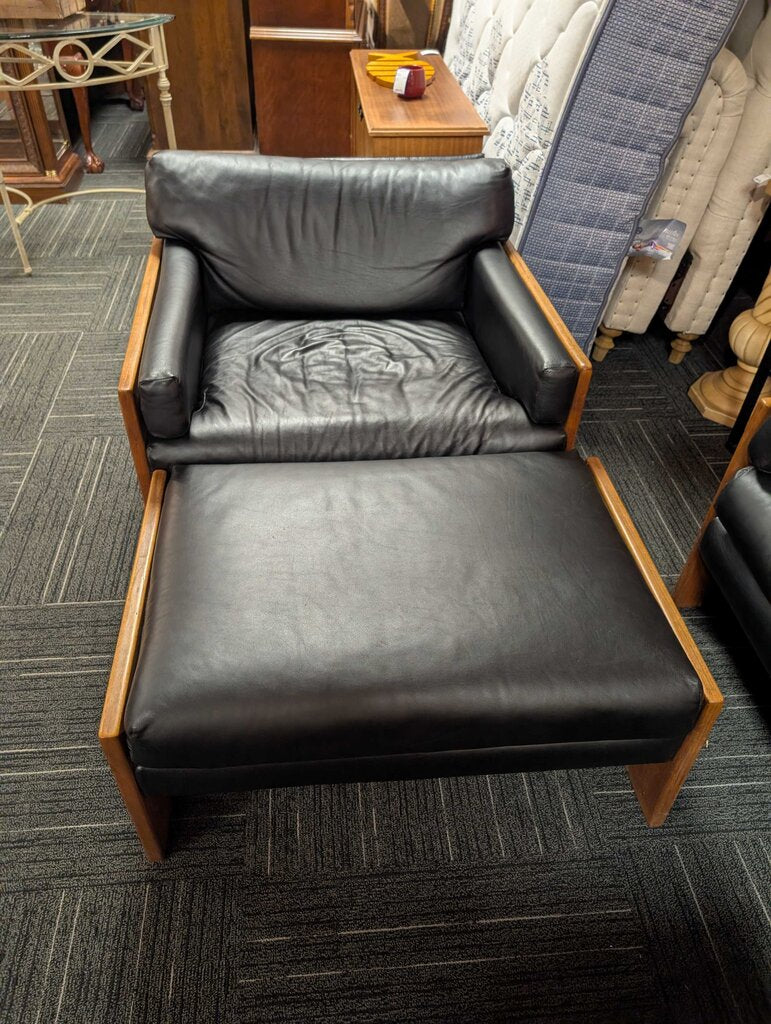 Adrian Pearsall-Craft Associates Walnut Chair With Ottoman
