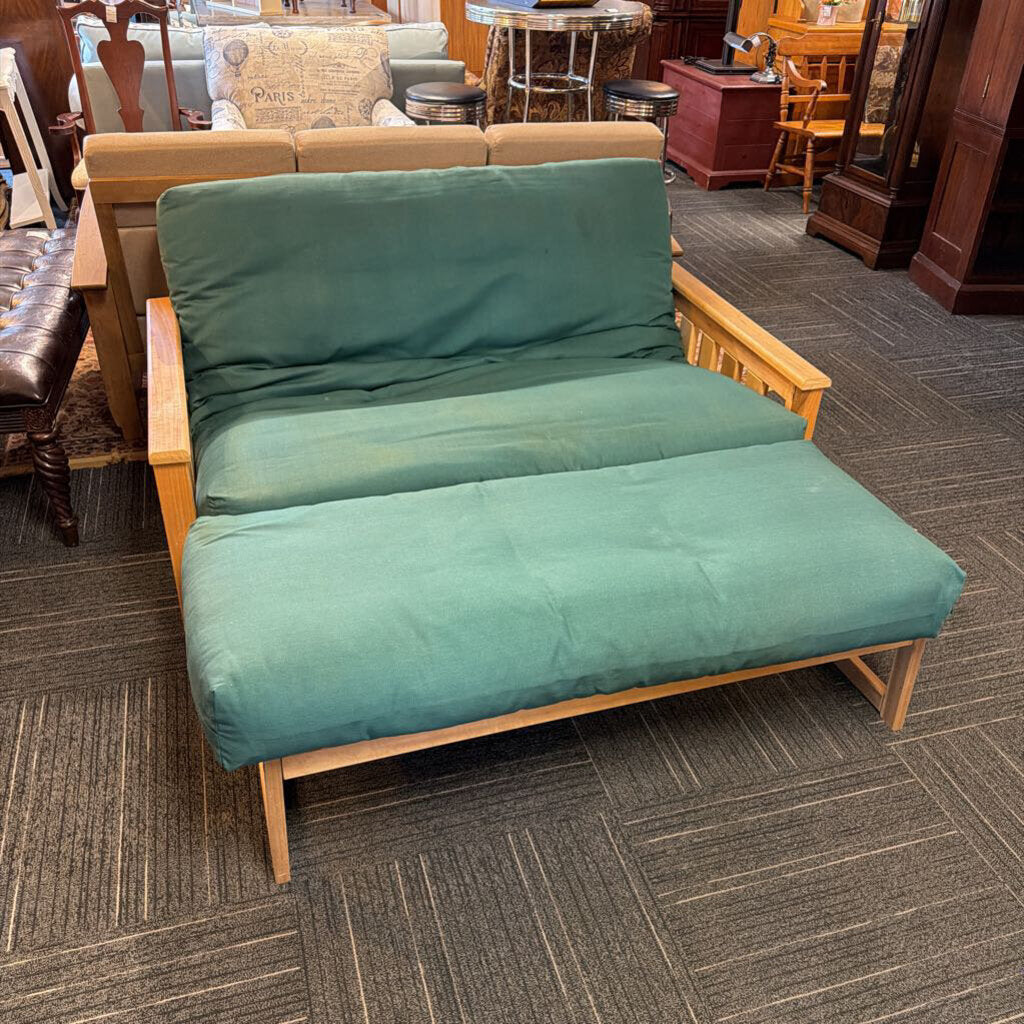 Solid Wood Futon w/ Ottoman