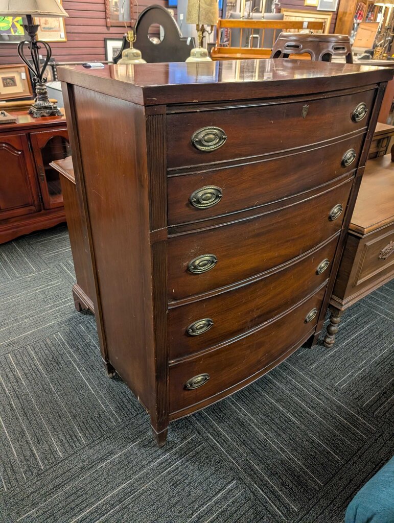 Five Drawer Mahogany Chest Circa 1940
