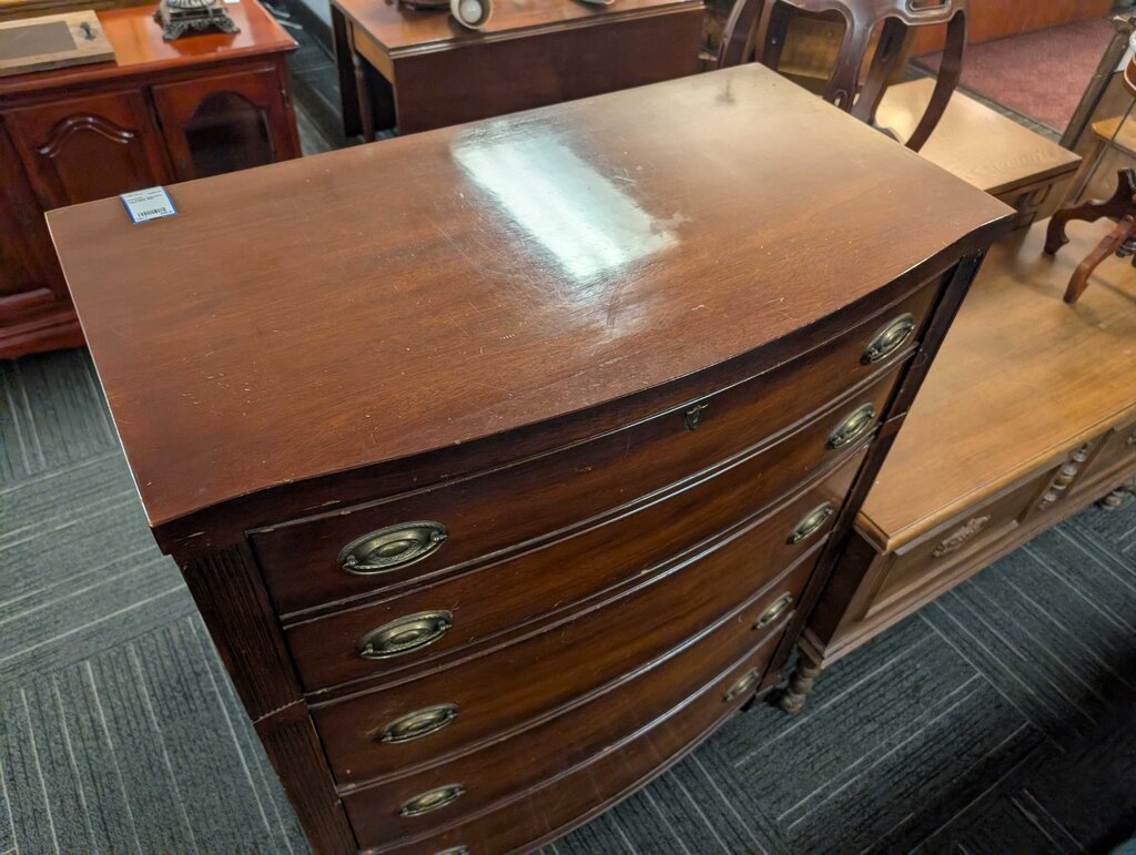 Five Drawer Mahogany Chest Circa 1940