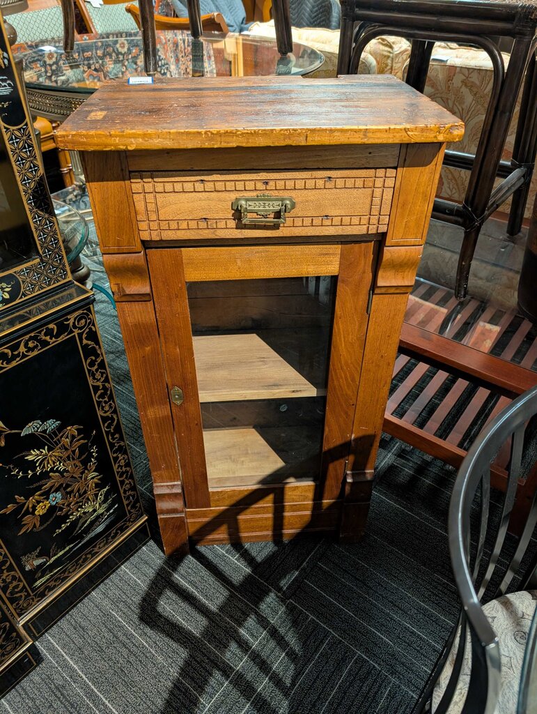 Antique One Door Cabinet