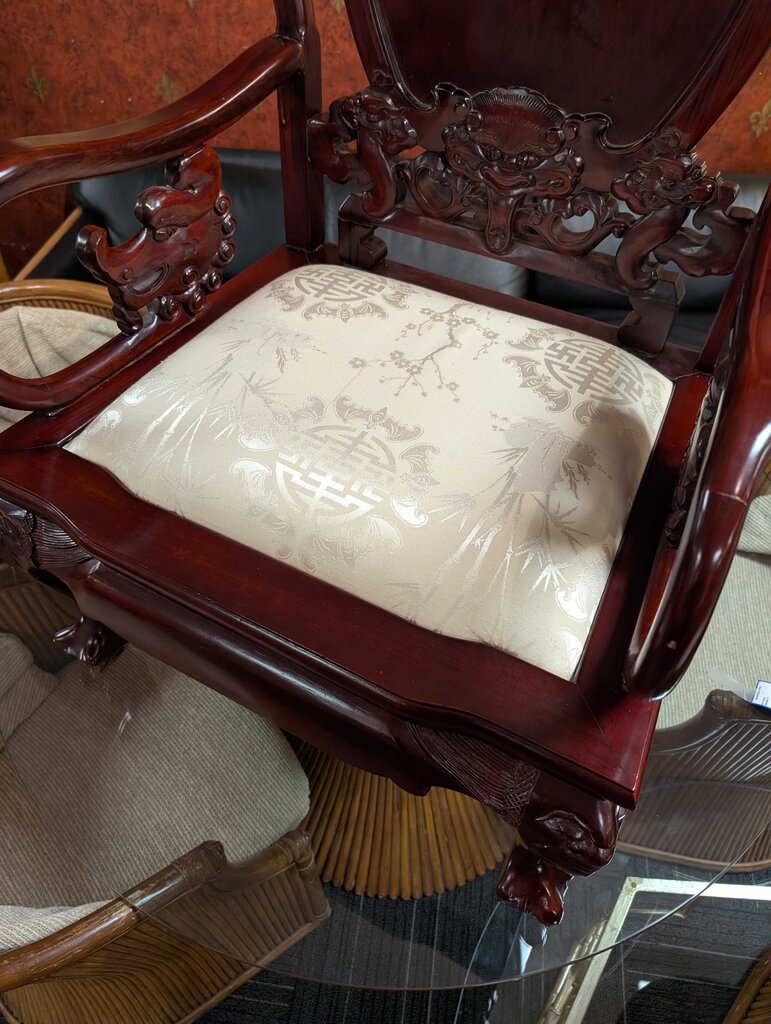 Asian Style Mahogany Armchair