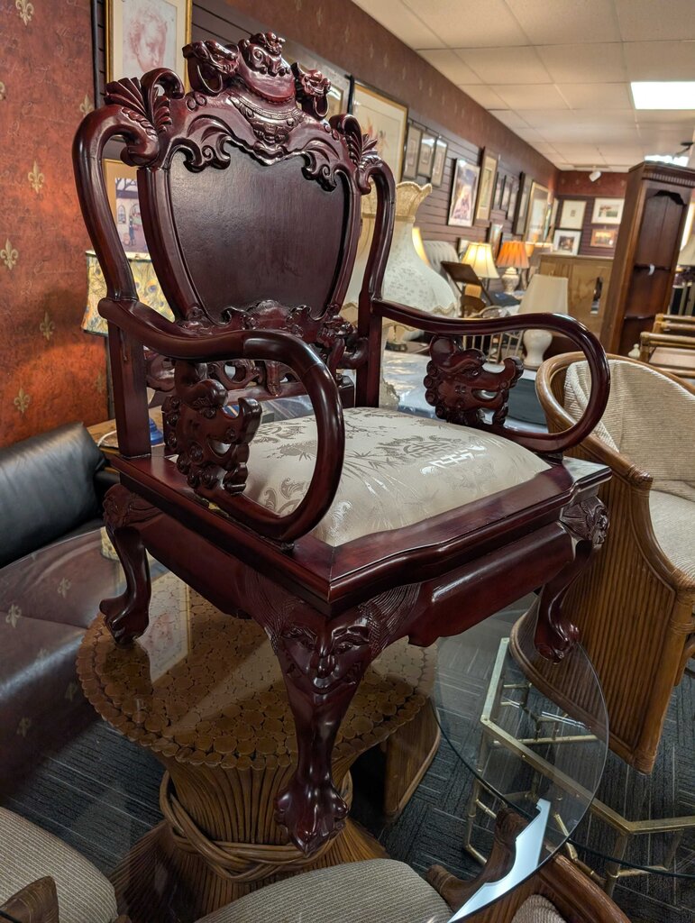 Asian Style Mahogany Armchair