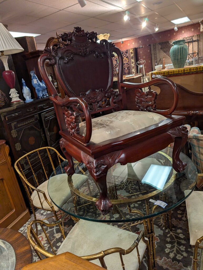 Asian Style Mahogany Armchair