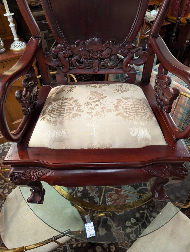 Asian Style Mahogany Armchair