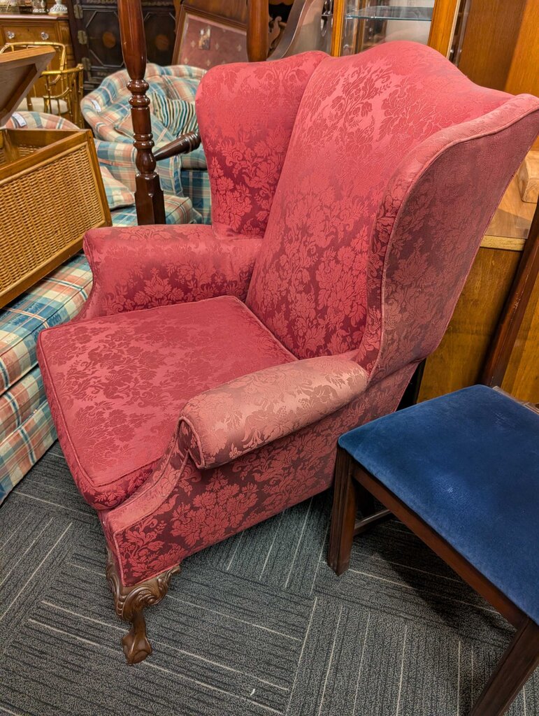 Vintage Wingback Chair By Berkeley