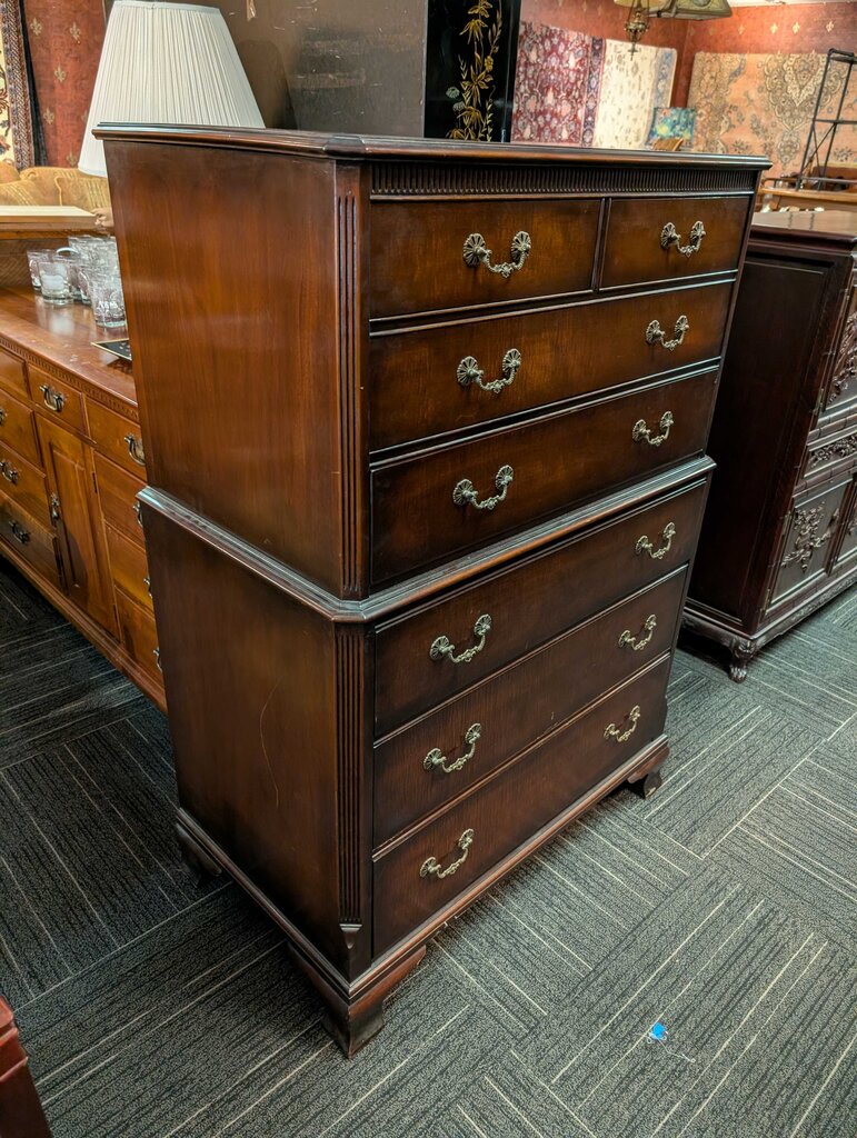 Vintage Hull Mahogany Chest Of Drawers