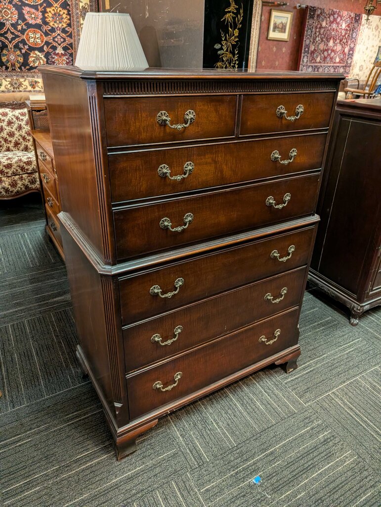 Vintage Hull Mahogany Chest Of Drawers
