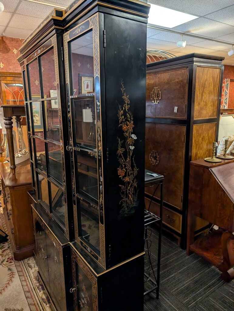 Vintage Asian Style China Cabinet