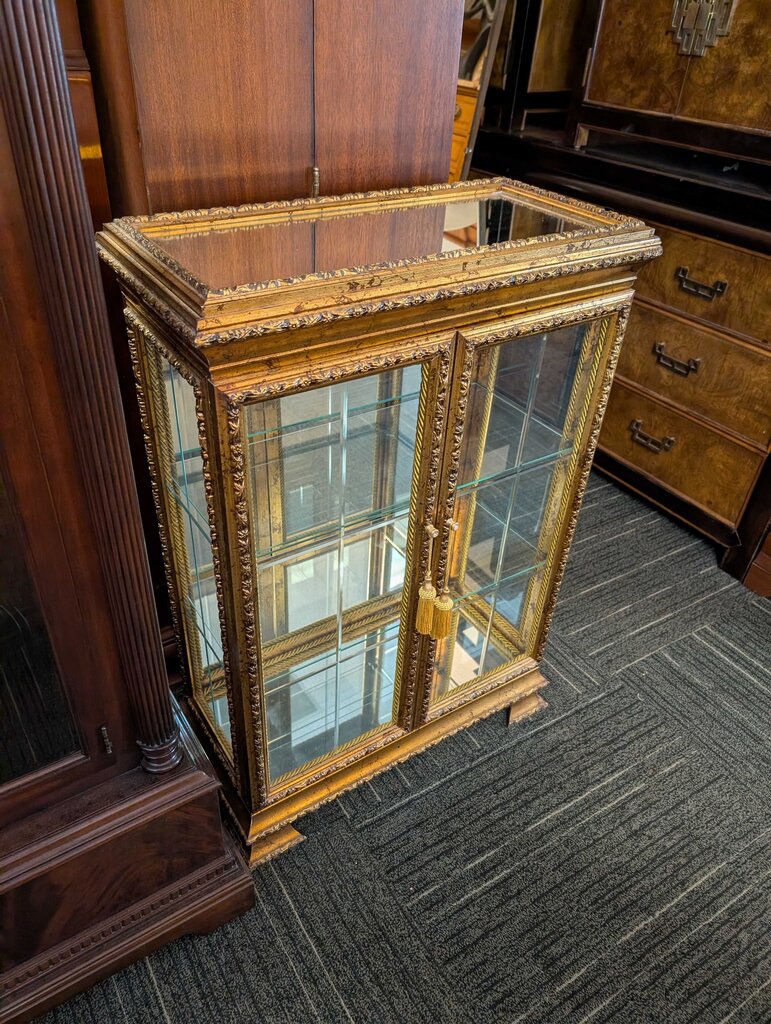 Gold Gilded Display Cabinet