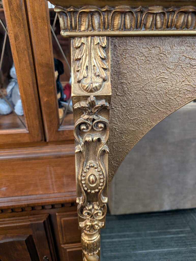 Large Tryptic Gold Gilded Mirror
