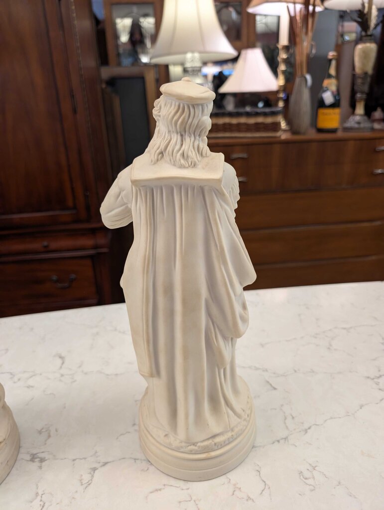 Pair of Vintage Continental Parian Courtship Figures