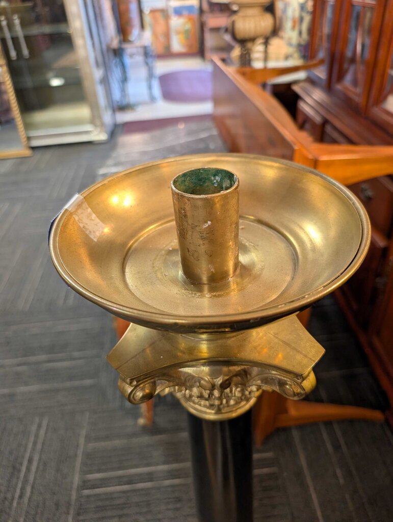Vintage Empire Revival Brass & Iron Candle Stand