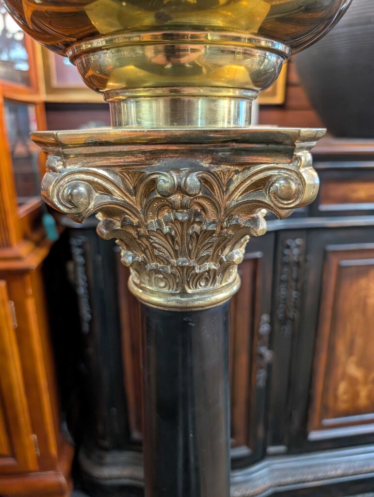 Vintage Empire Revival Brass & Iron Candle Stand