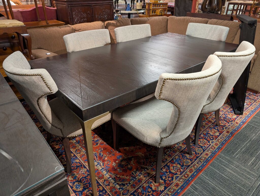 Contemporary Table With Six Chairs By Universal