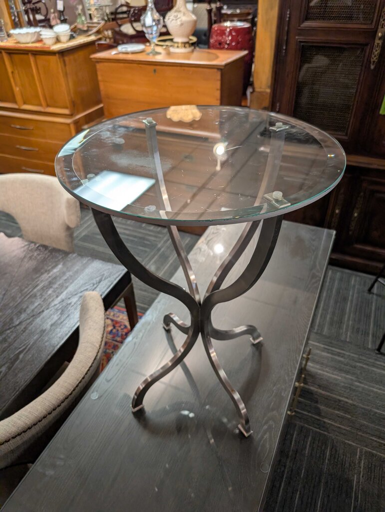 Contemporary Glass Top Table