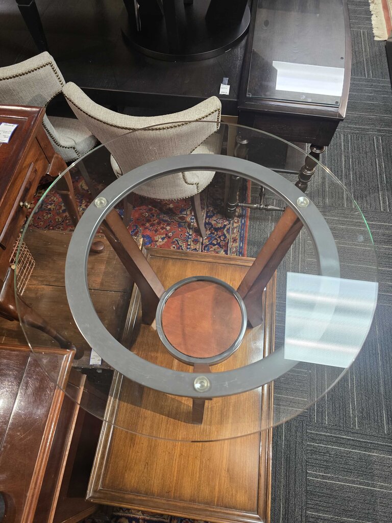 Glass Top Side Table
