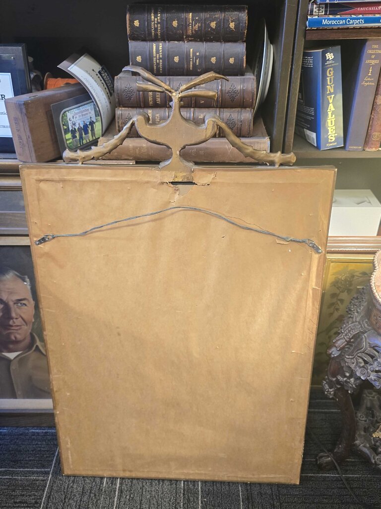 Vintage Regency Mirror w/ Urn & Swag Crest