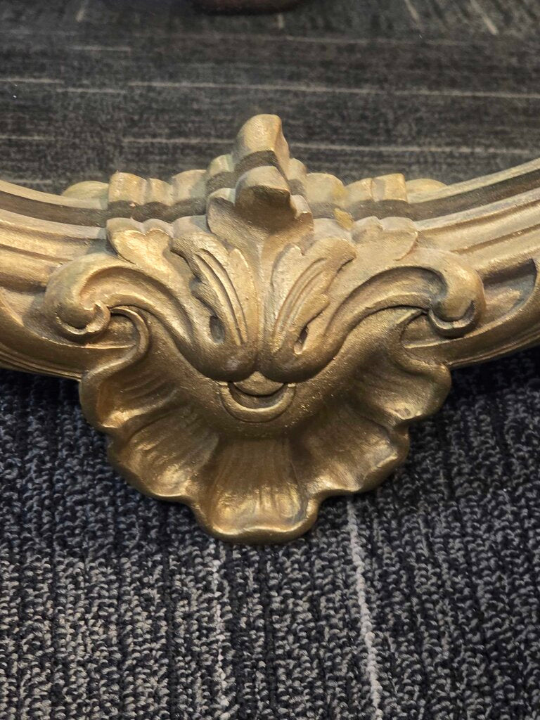 Large Victorian Rococo Revival Oval Mirror