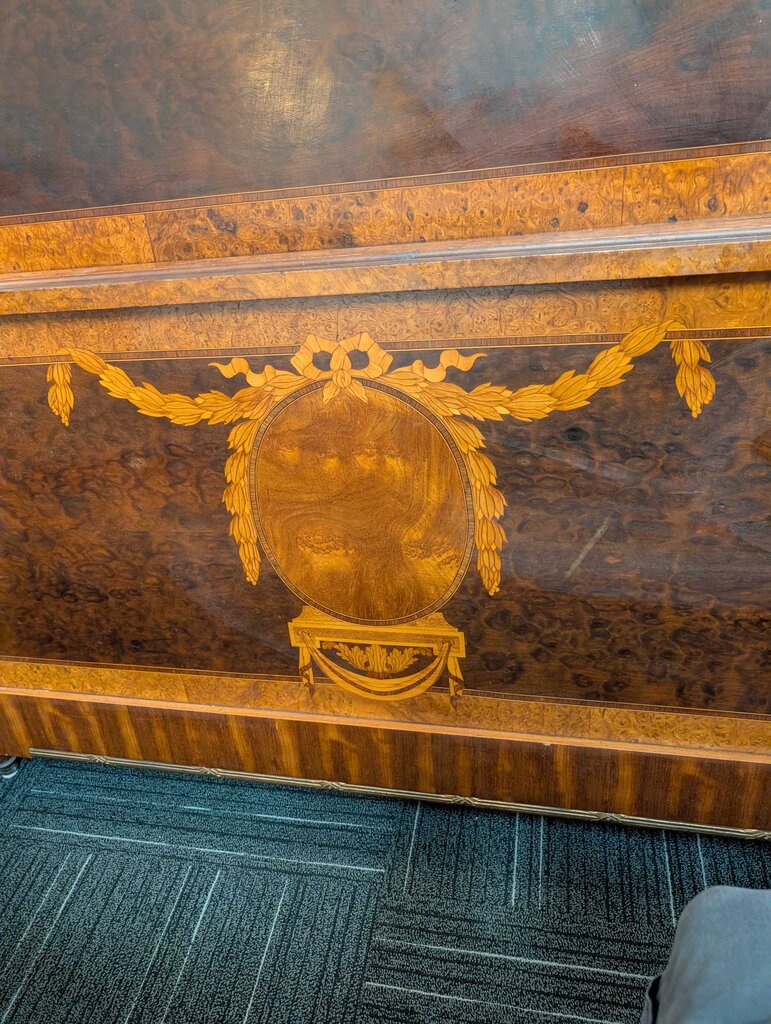 Antique Inlaid French Full Size Bed