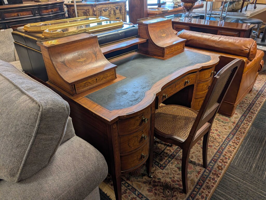 Antique French Louis The 16th Inlaid Writing Desk