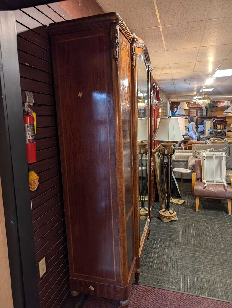 Antique French Inlaid Breakdown Armoire