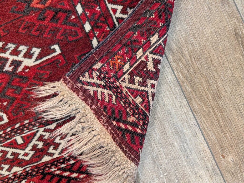 Hand Woven Wool Carpet 87" x 56"