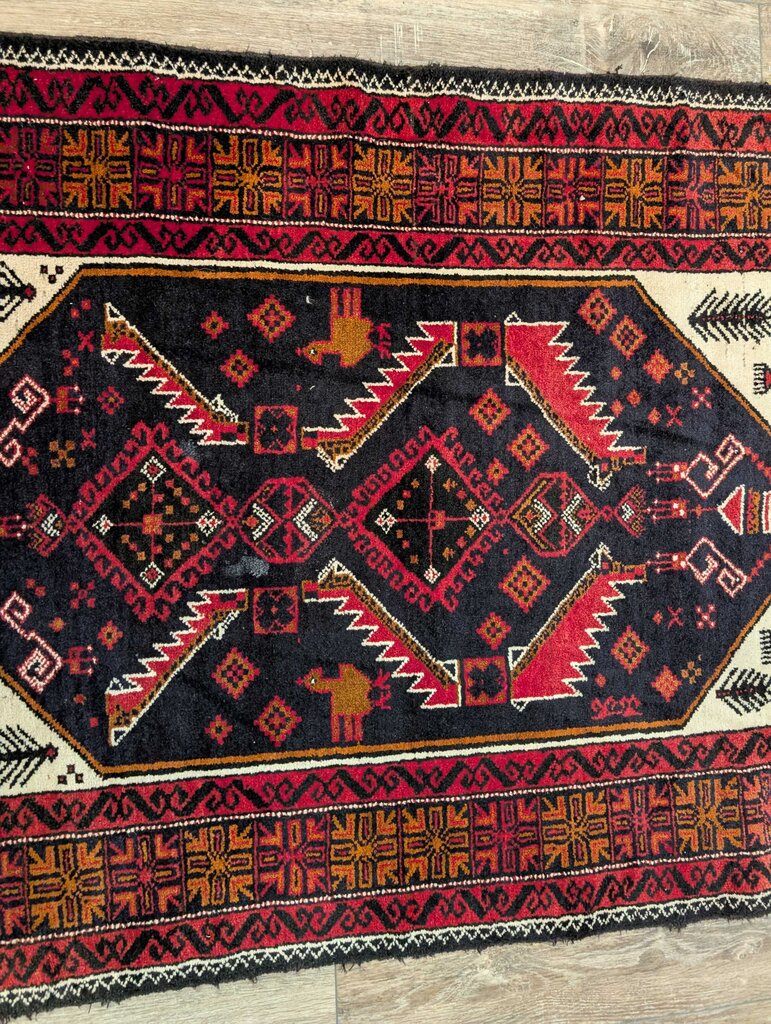 Hand Woven Wool Carpet 41" x 71"