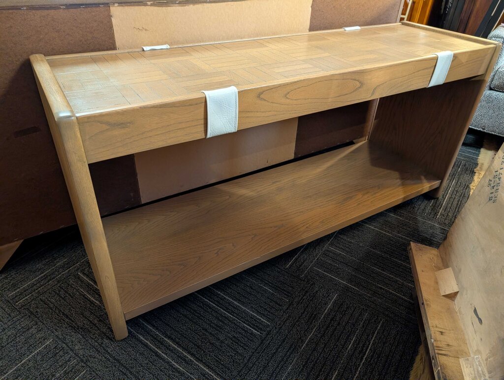 Vintage 1970s Lane Parquet Sofa Table Console