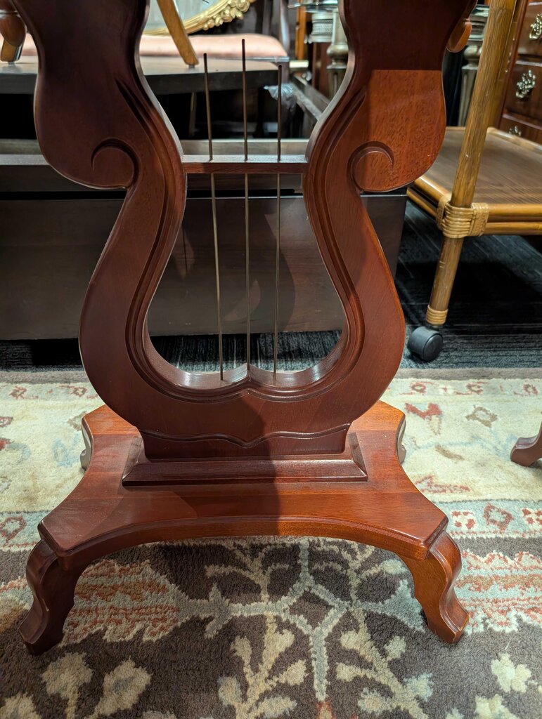 Mahogany Marble Top One Drawer Stand