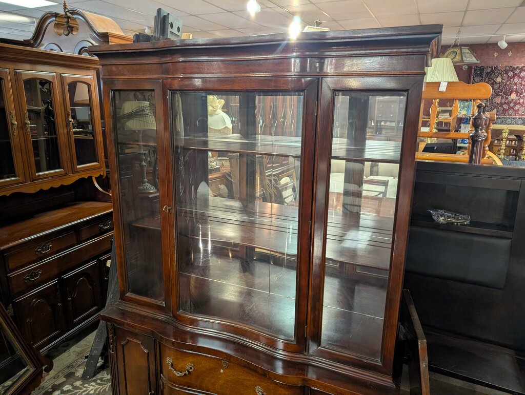 Vintage Mahogany China Cabinet