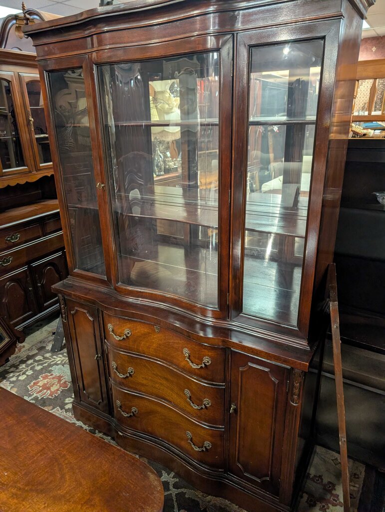 Vintage Mahogany China Cabinet