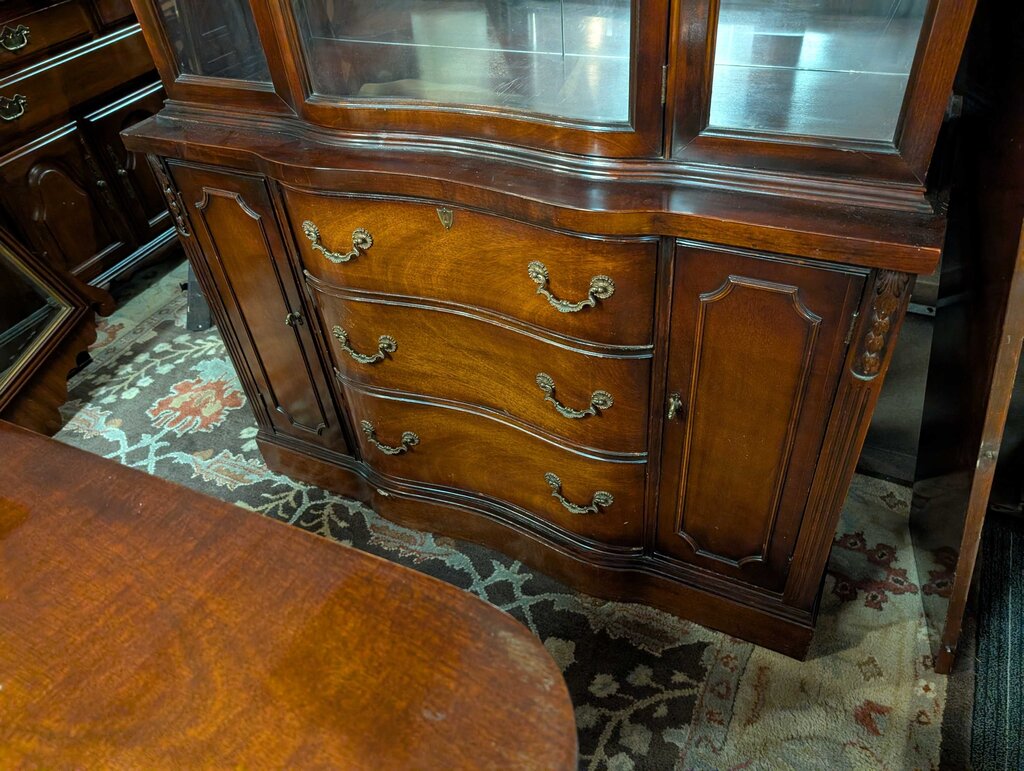 Vintage Mahogany China Cabinet