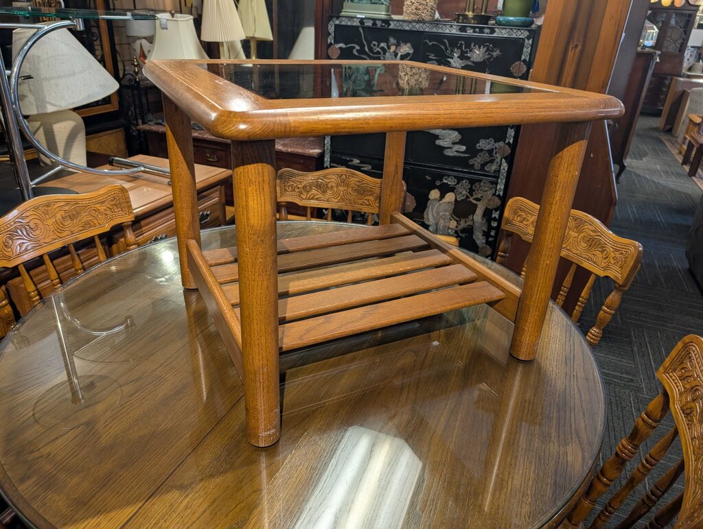 Vintage Oak Side Table
