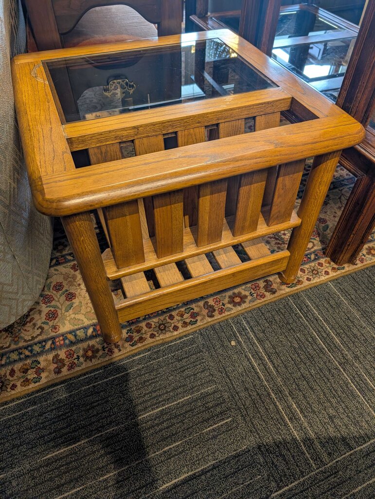 Vintage Oak Side Table