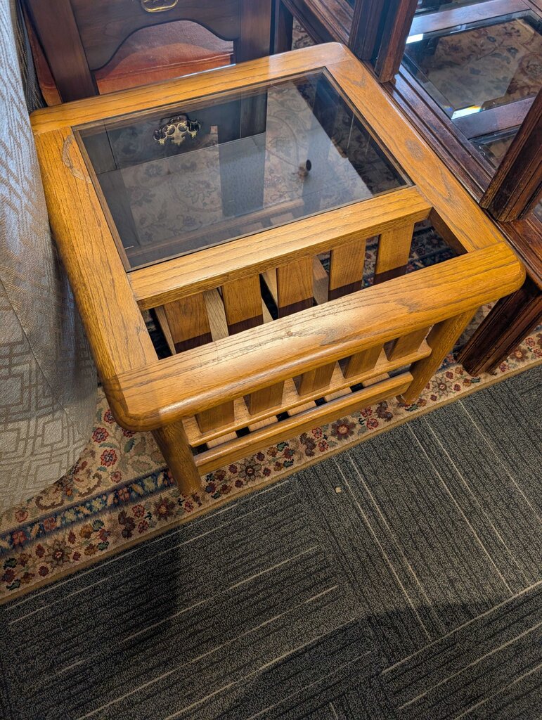 Vintage Oak Side Table