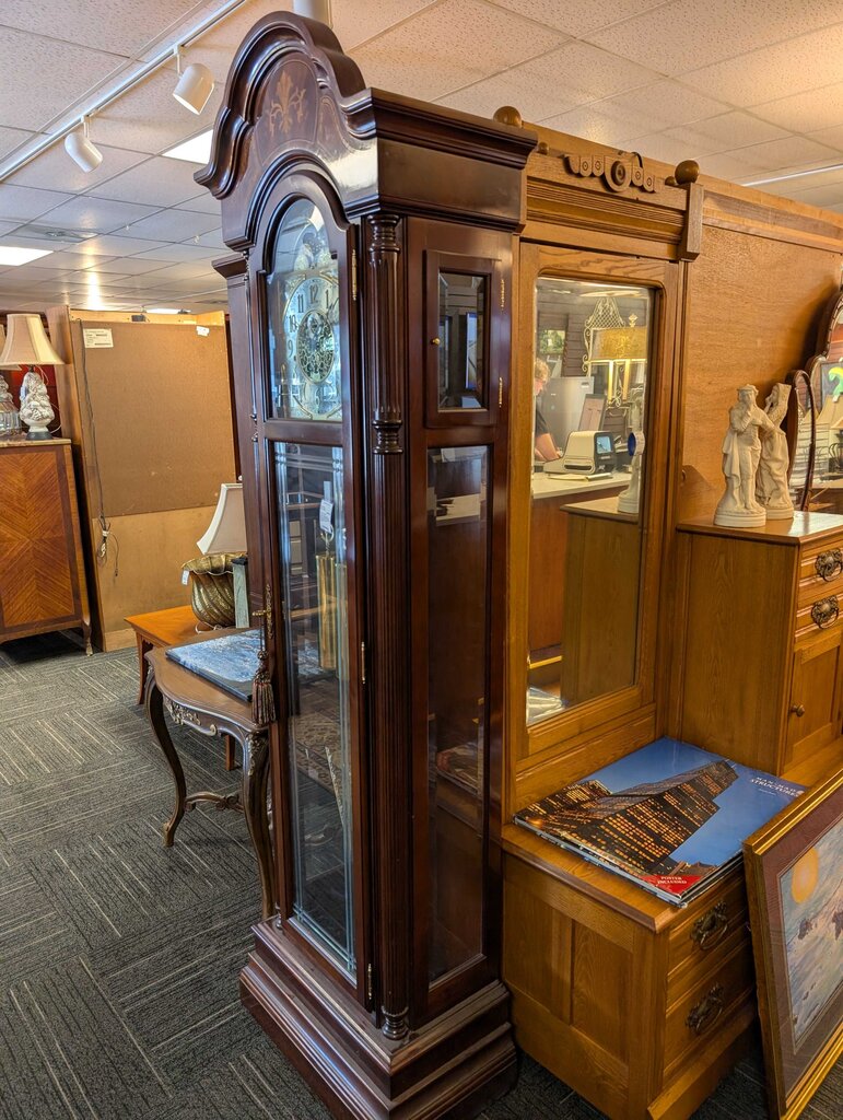 Large Grandfather Clock by Sligh (Model 0818-2-AN) w/ Ave Maira & Beethoven 9th Chimes