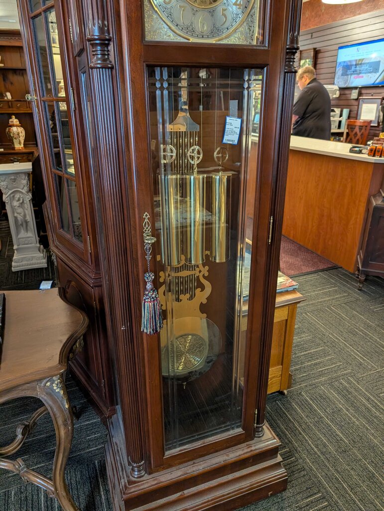 Large Grandfather Clock by Sligh (Model 0818-2-AN) w/ Ave Maira & Beethoven 9th Chimes