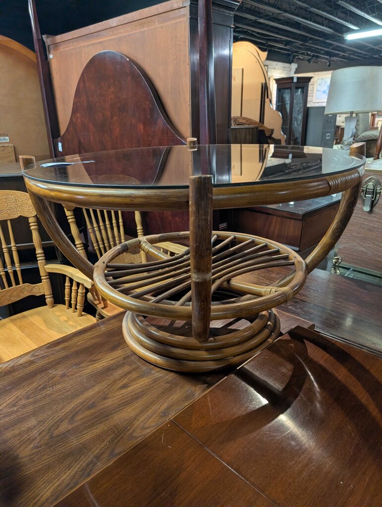 Vintage Bamboo Coffee Table