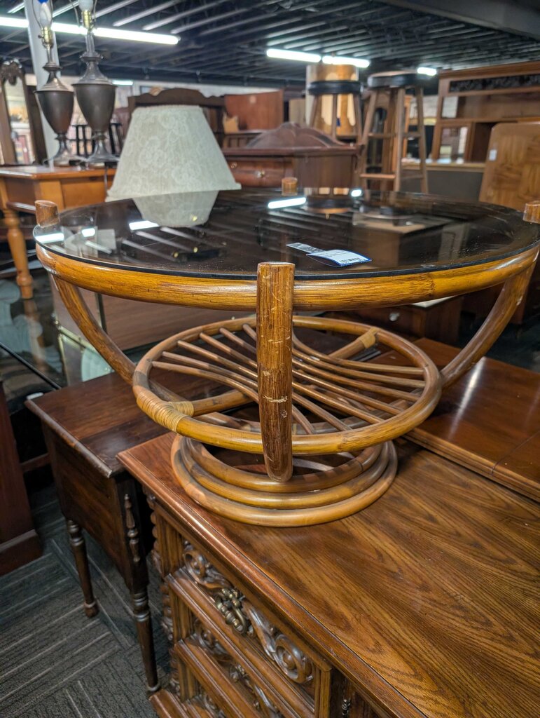 Vintage Bamboo Coffee Table