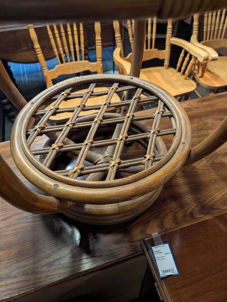 Vintage Bamboo Side Table