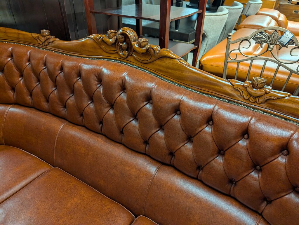 Carved Tufted Sofa