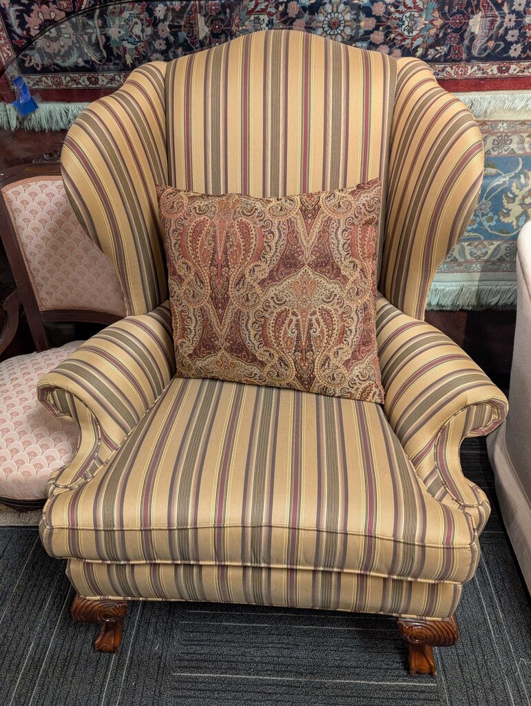 Ethan Allen Formal Wingback Chair