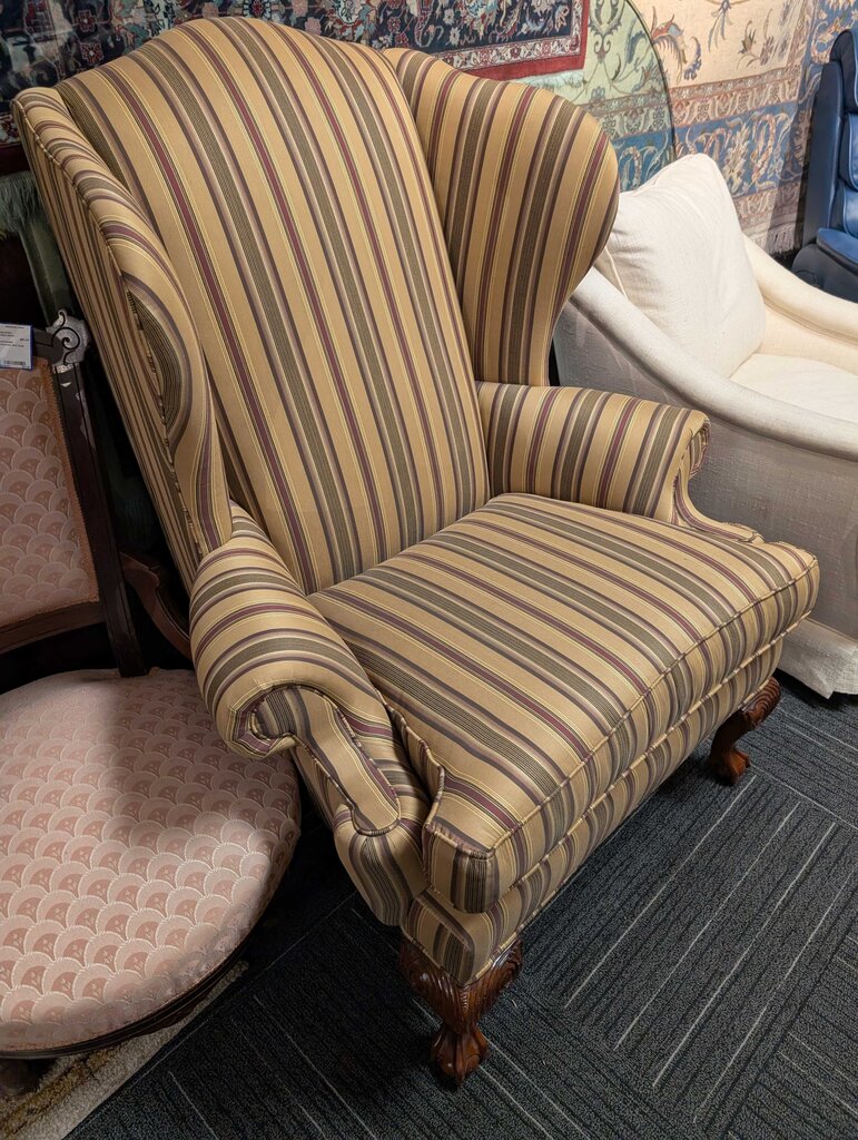 Ethan Allen Formal Wingback Chair