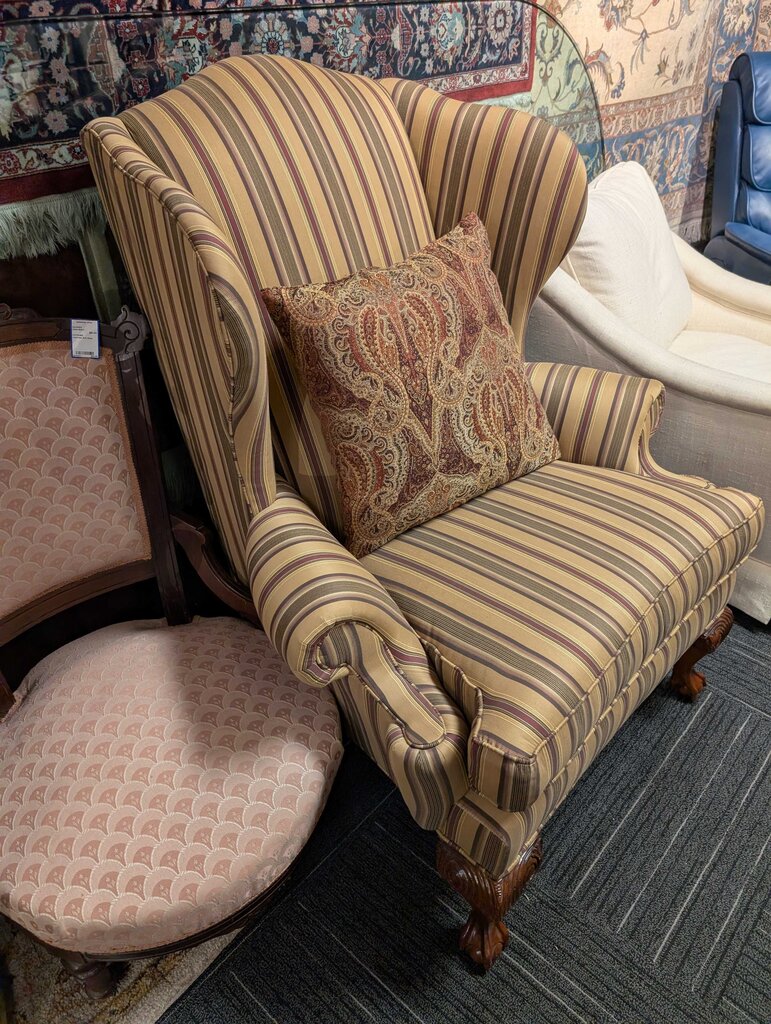 Ethan Allen Formal Wingback Chair