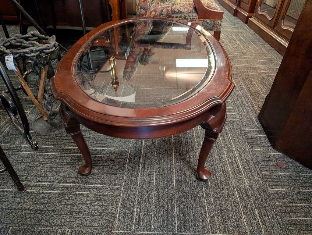 Glass Top Ethan Allen Coffee Table