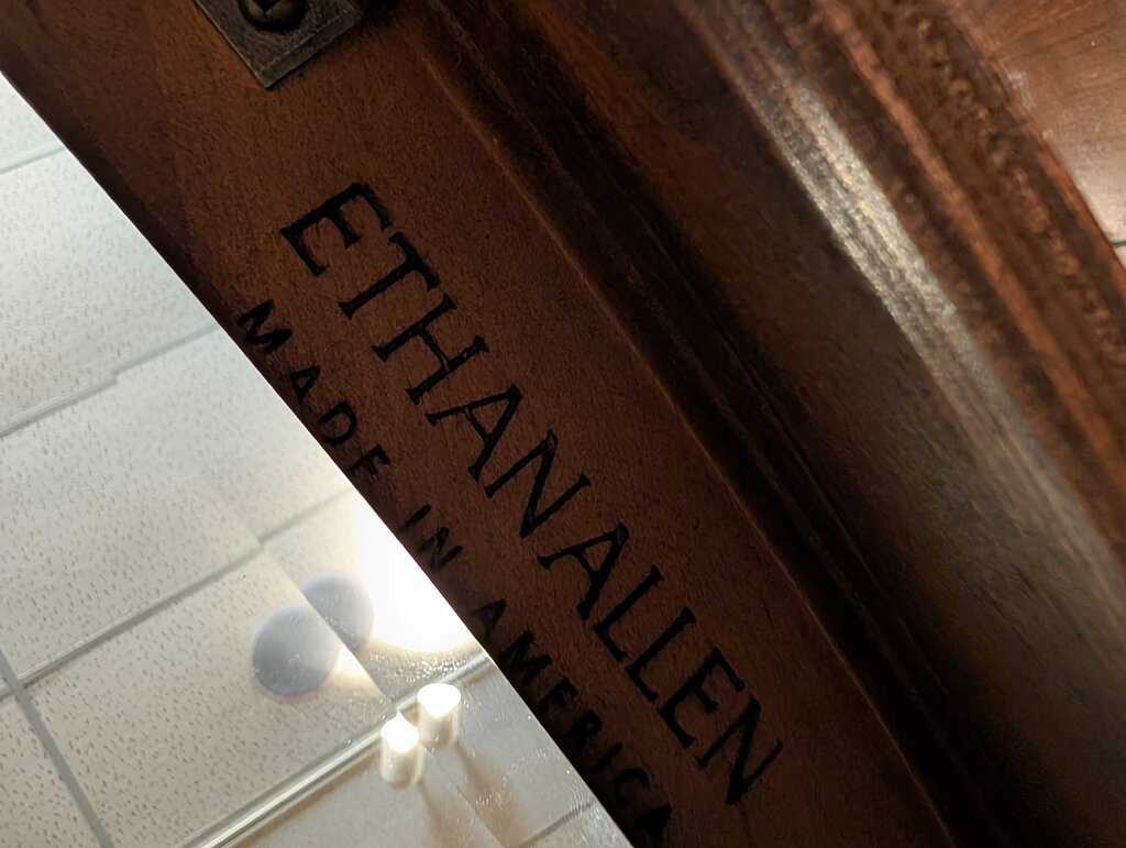 Glass Top Ethan Allen Coffee Table